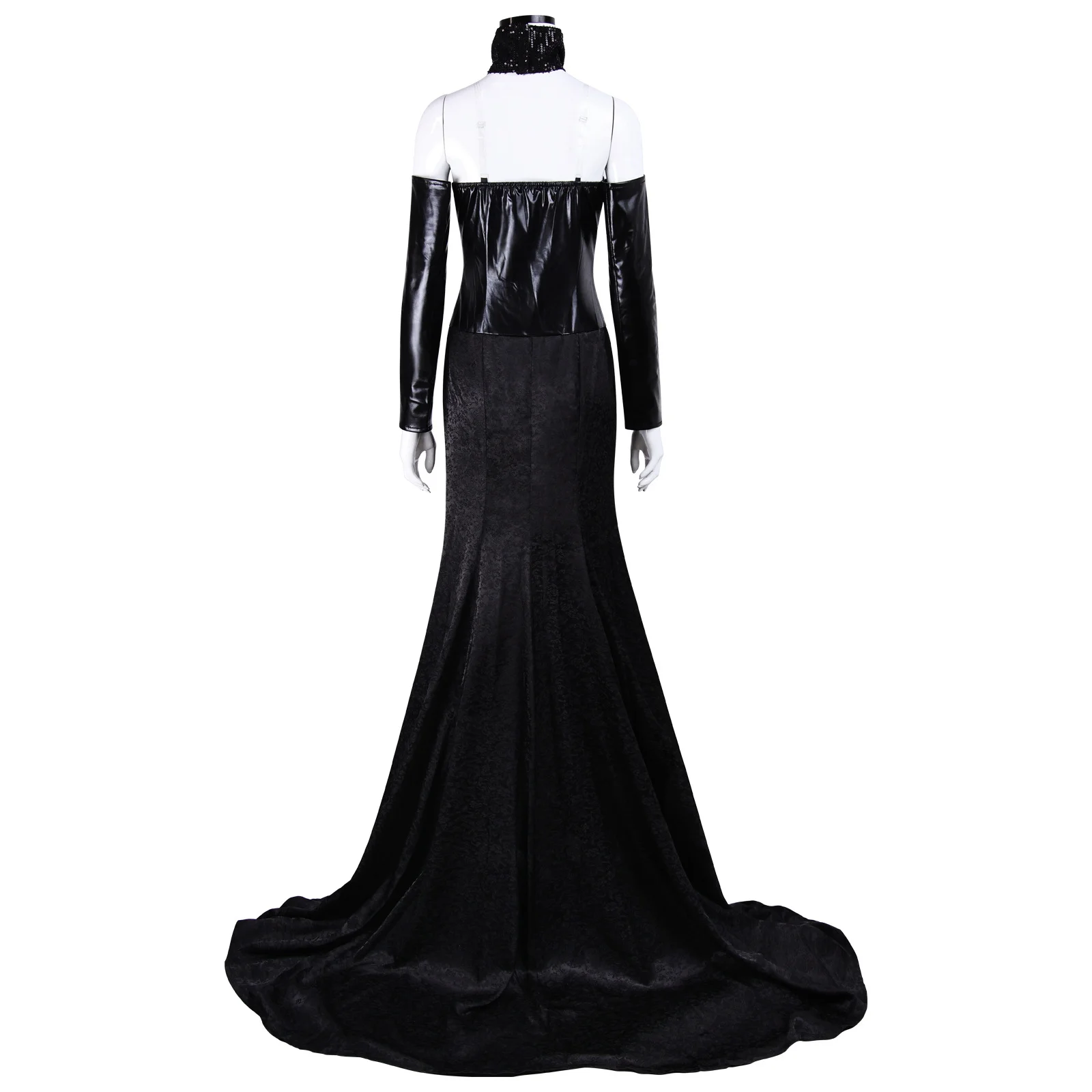 Padm Amidala PNA SW cosplay costume Movie Women's sexy black dress waist  tied gloves shawl headwear, Halloween party uniform - AliExpress 200000532