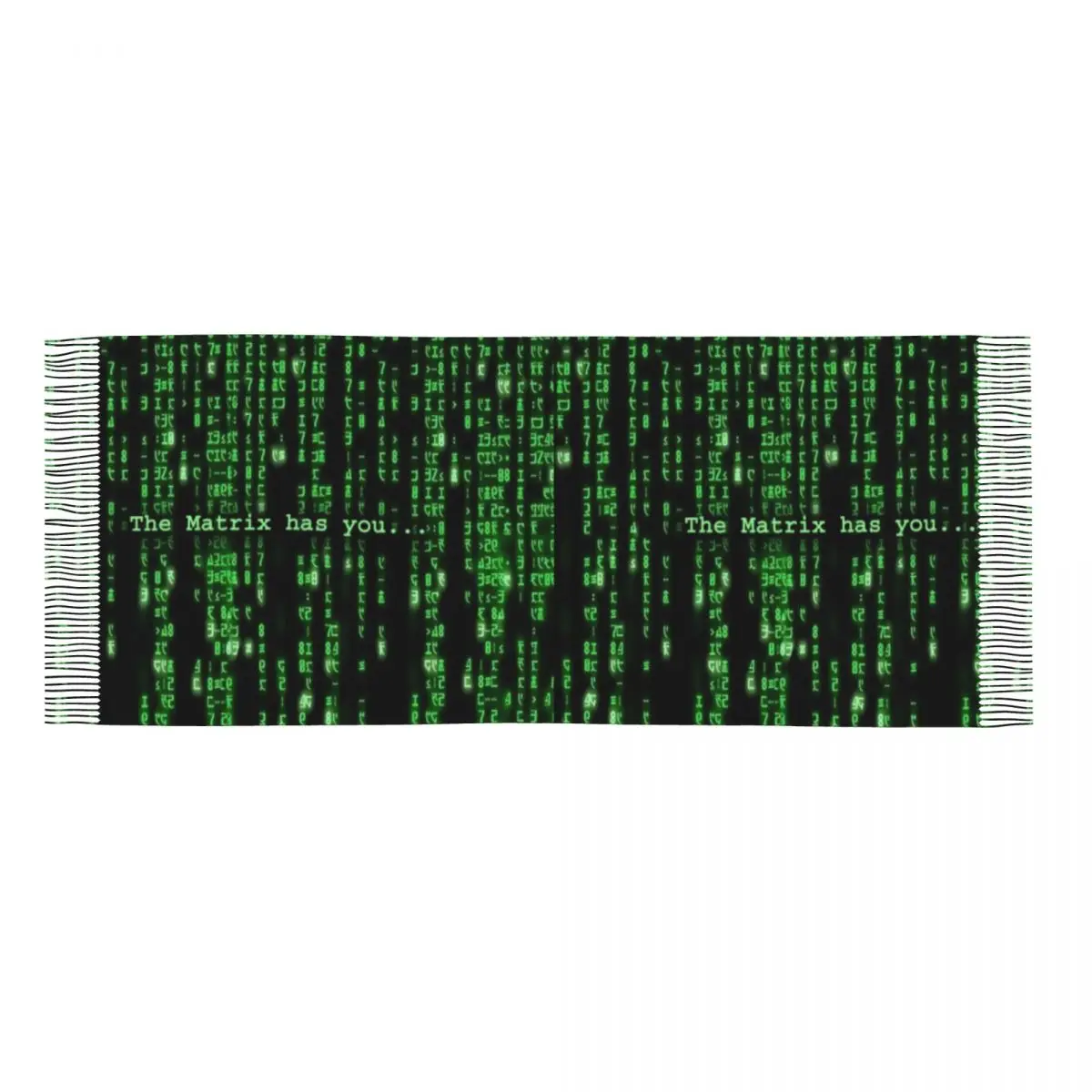 Custom Printed The Matrix Has You... Scarf Women Men Winter Fall Warm Scarves Matrix Code Shawls Wraps