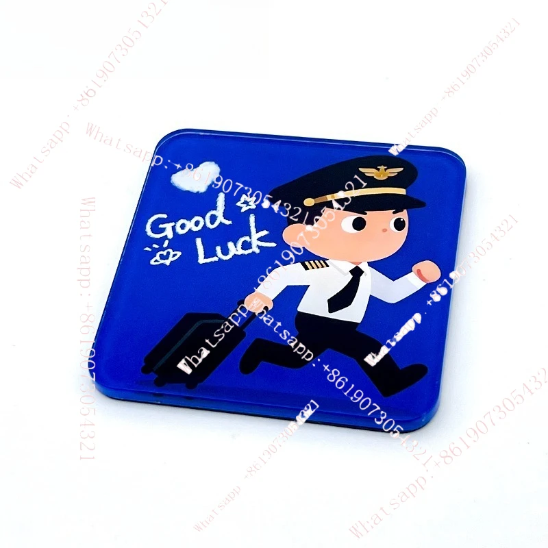 Pilot Captain Aviation themed merchandise High transparency acrylic refrigerator sticker gift gift