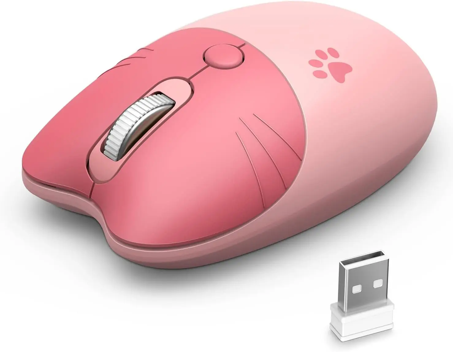 Беспроводная мышь Mofii Cute Cat 2,4G USB Plug Play, регулируемая разрешение на дюйм, 3 уровня, совместимая с ноутбуками, ПК