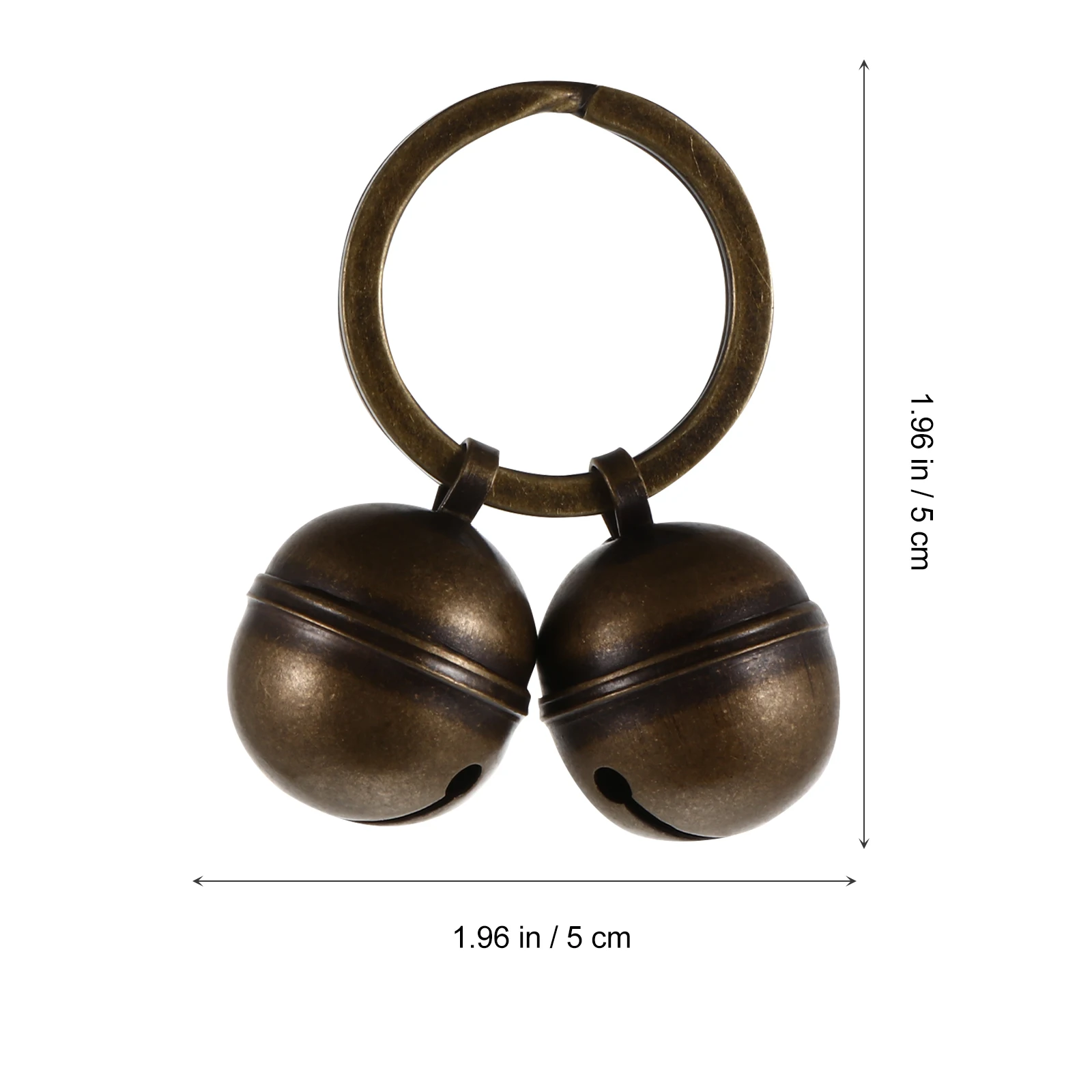 

Pet Bell Copper DIY Charm Kitten Collar 2 Sets Loud Diy Bell Accessories Dog Cat Bells Key Ring Accessories Home Pendant