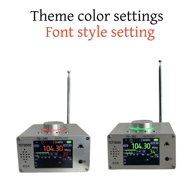 FB-280 TEF6686 high-sensitivity radio FM/AM supports global frequencies + built-in battery+ infrared remote control,