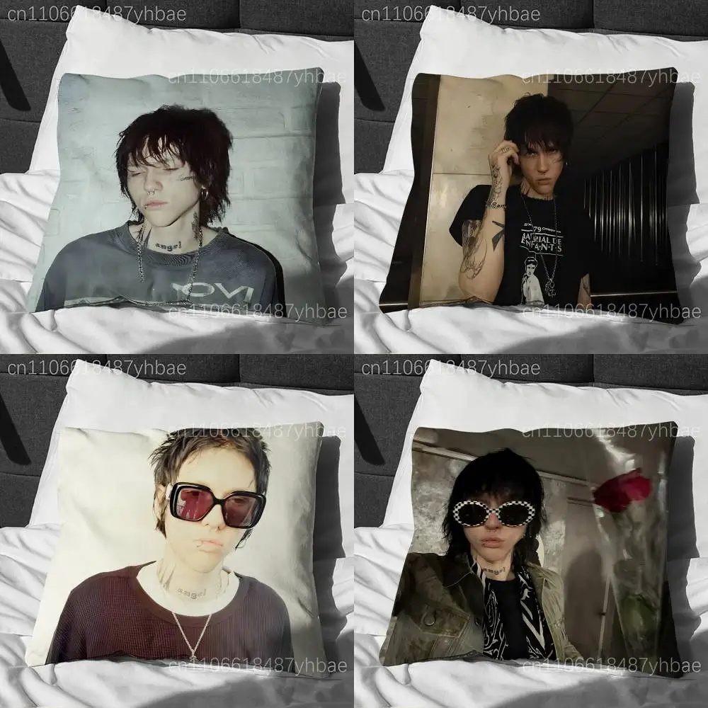 K-Kai Angel damage Pillow Case Short Plush Sofa Decorative Gift Home Double-sided Printing Cushio