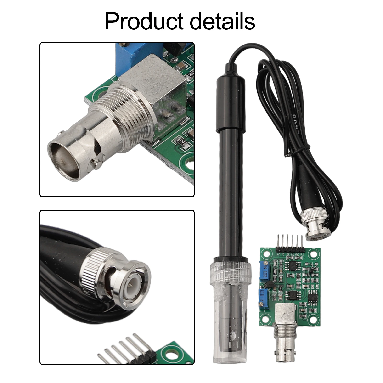 PH Sensor Kit Designed For Arduino Integration With PH Electrode Probe And BNC/ Connection For PH0- PH14 Testing
