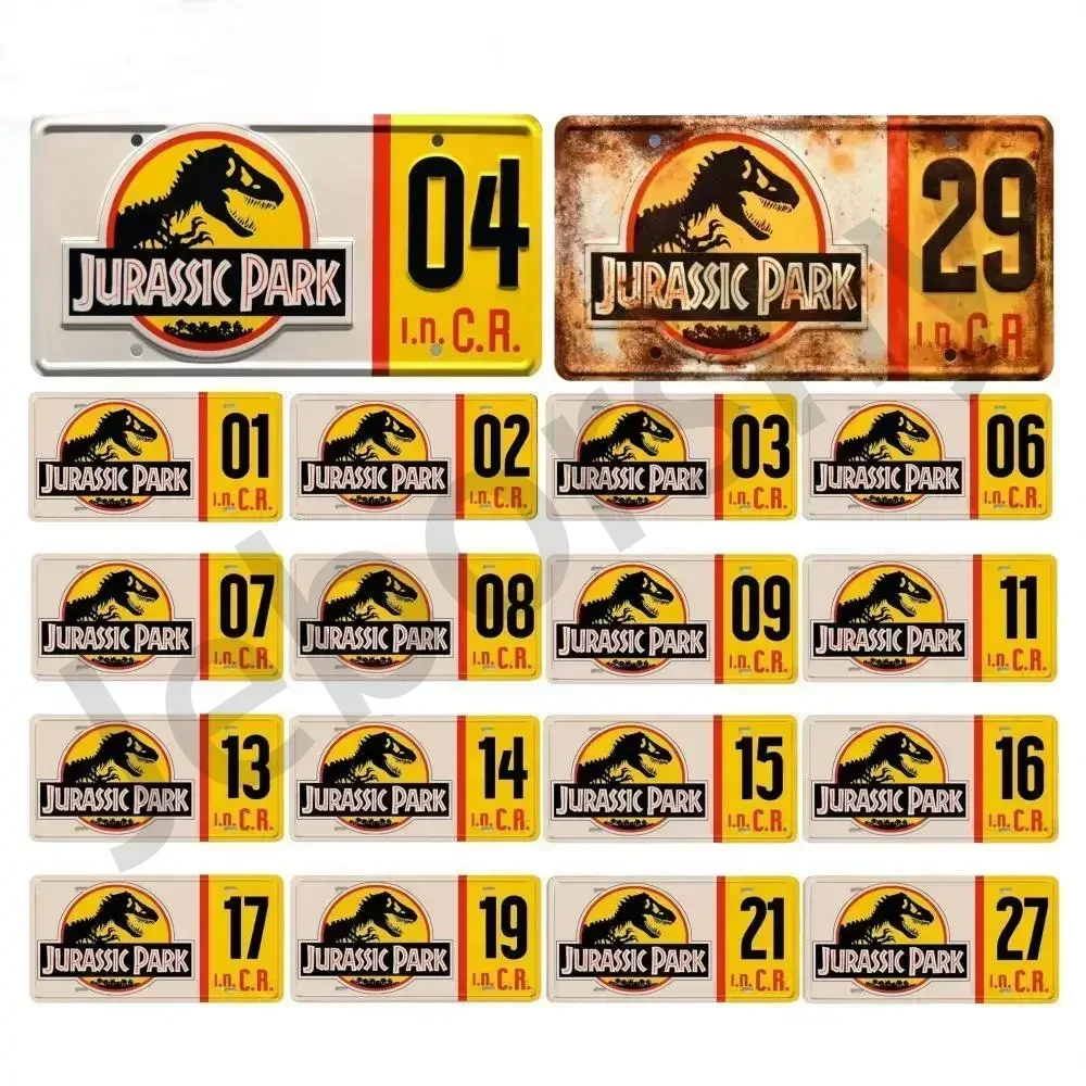 Vintage Jurassic Park Explorer Metal Signs Ideal for Garage Club Man Cave Bar Pub or Hotel Wall Decor for a Nostalgic Touch