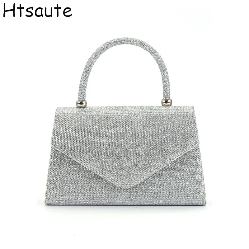 

Fashion Tote Bag Shoulder Bags Luxury Purse Gold Bright Silk Evening Bag Women Elegant Fashion Banquet Clutch Female Handbags