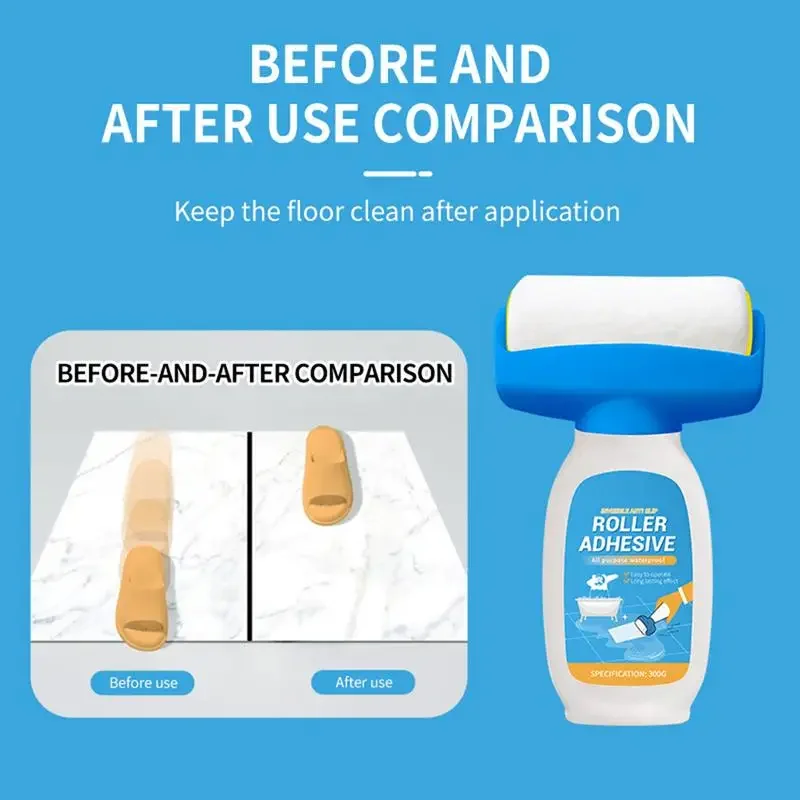Non-Skid Coating for Tile Bathtub Clear Anti-Slip Paint Clear Anti-slip Roller Bathtub Adhesive for Home Floors Bathrooms Shower