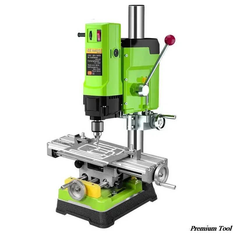 Variable Speed Bench Drill Milling Machine with 3-16mm Drilling Chuck Stable Base DIY Wood Metal Drilling Power Tool