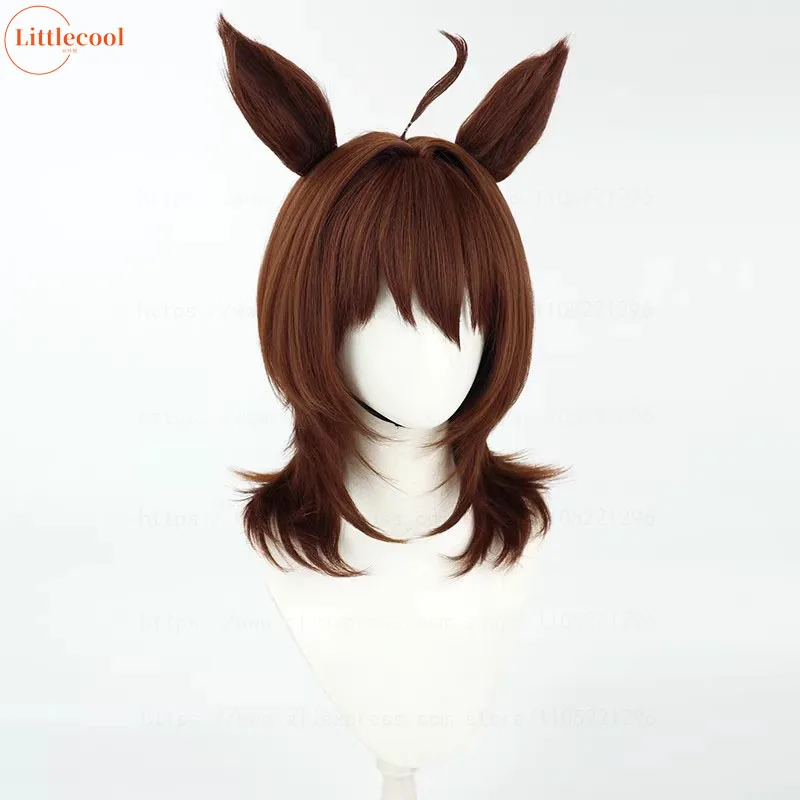 High Quality Uma Musume Pretty Derby Agnes Tachyon Cosplay Wig Anime Game Role Play Party Prop Heat Resistant Hair Wigs +WigCap