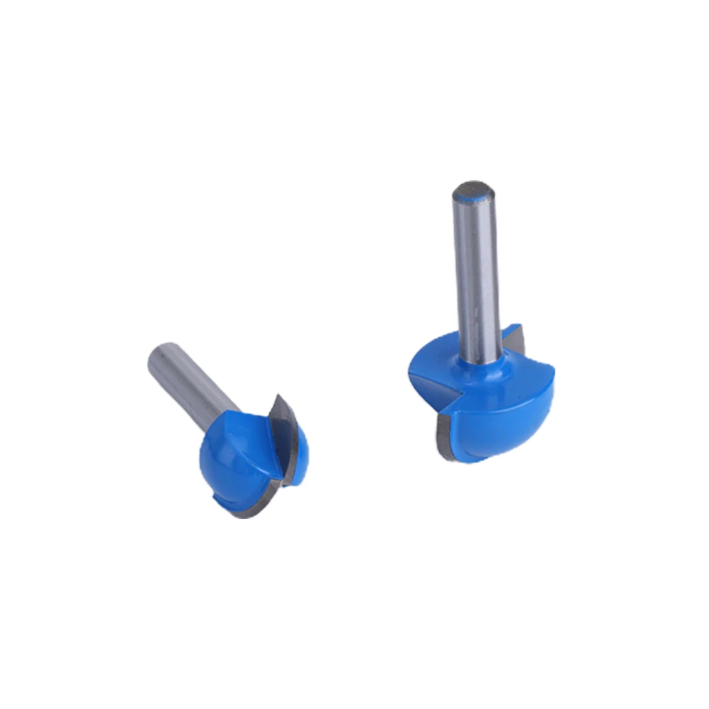 Alat Listrik Bit Router 1/4 Inci 6.35Mm Shank Karbida Ukiran Kayu Pemotong Penggilingan Bulat Bawah Router Bit