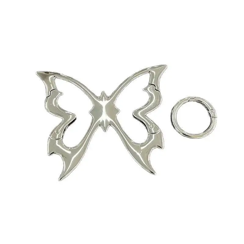 Ausgehöhlter Schmetterling Zinklegierung Schlüsselanhänger Bergsteiger-Gürtelschnalle Taschenanhänger Schlüsselring Karabiner Hüftgurt-Schlüsselanhänger – Detail 6