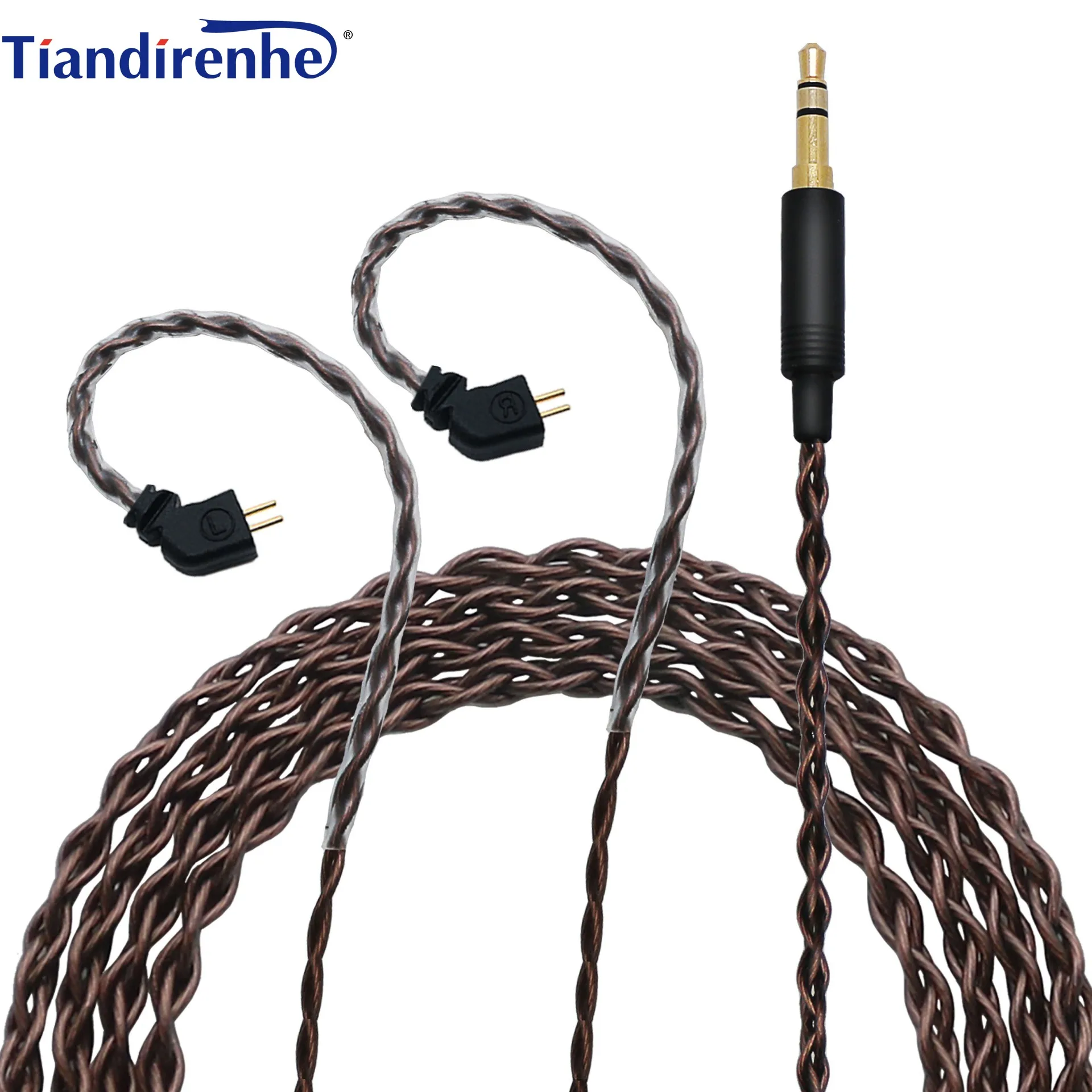 Tiandirenhe cabo de áudio mmcx qdc a2dc 0.78 im ie80 tfz ie100 200 300 400 500 600 ie900 cabo de atualização de fone de ouvido de cobre livre de oxigênio