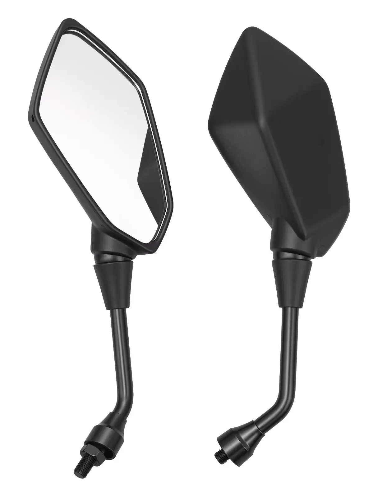 AliExpress NONE 2Pcs/Pair Motorcycle Rearview Mirror Scooter E-Bike Rear View Mirrors Bicycle Handlebar Mirror 10mm Mirror Rear View Universal