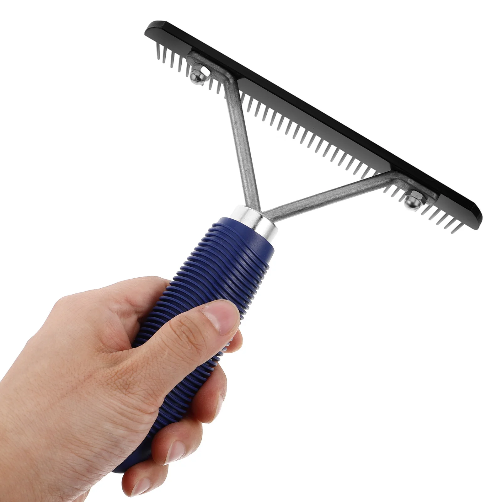 Szczotka do pielęgnacji koni, wytrzymała szczotka do usuwania kołtunów, grzebień do rozczesywania, do usuwania zacieków, podszarości, szczotka do usuwania podszerstka, narzędzie do usuwania sierści.