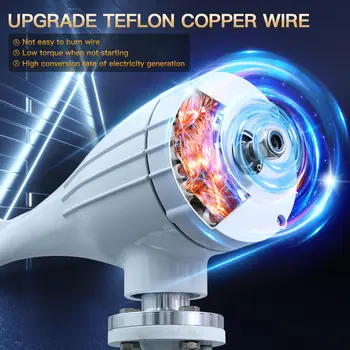 Větrná turbína generátor 2000 W 2 kW horizontální 24 V 12 V silný výkon magnetické dynamo volná energie 220 V invertorový výstup pro domácnost 10 nejlepší prodej 2kW větrná turbína - №1