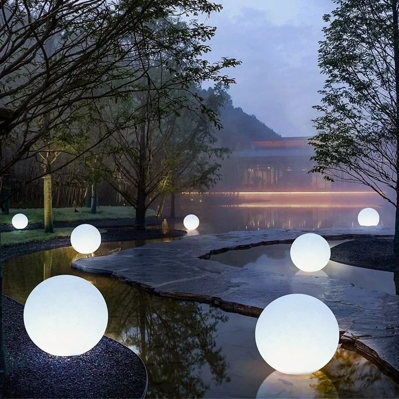 CEDRIC Modern Floating Ball Landscape Lamp Creative Outdoors Pool Light LED Remote Control Waterproof IP65 for Hotel Garden