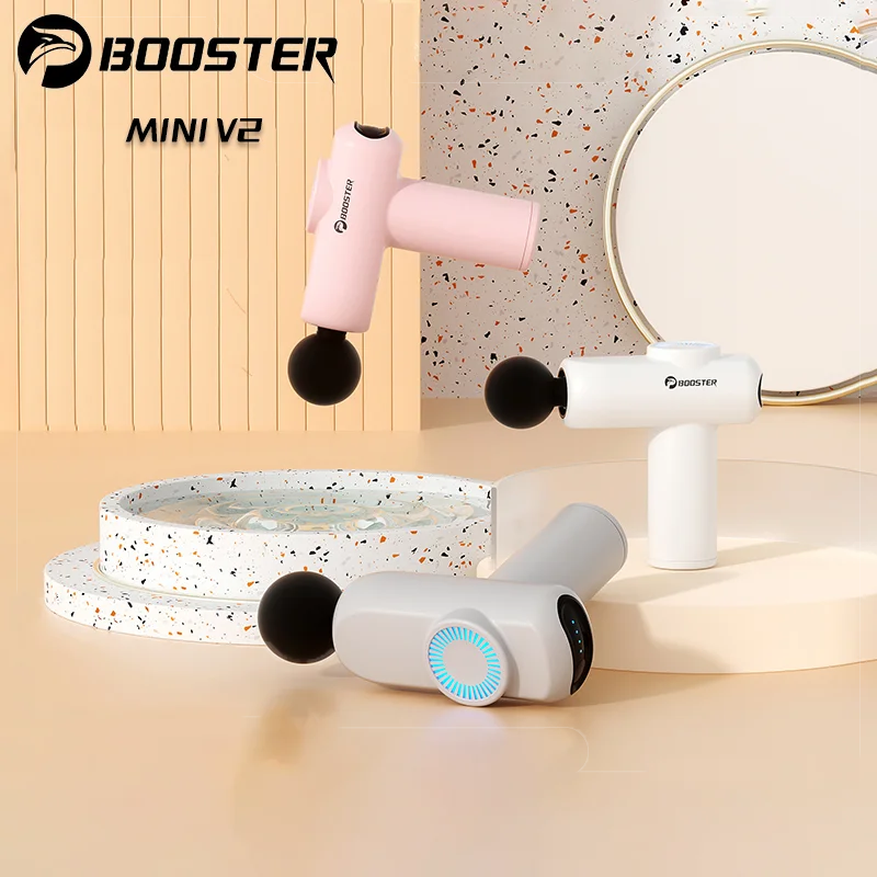 Booster Mini Muscle Massage Gun Fascial Massage Gun Shoulder Back Massager Pain Stress Relief