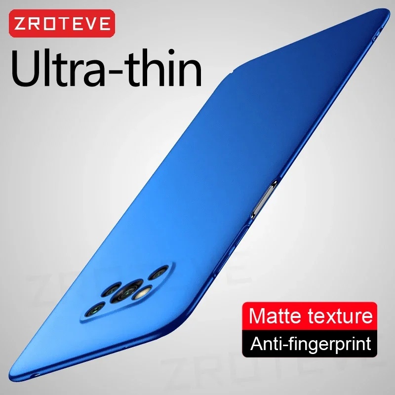 For PocoX3 NFC Case ZROTEVE Slim Hard PC Frosted Cover For Xiaomi Poco X3 X4 X5 X6 Pro Xiomi Mi Pocophone F3 F4 GT F5 5G Cases