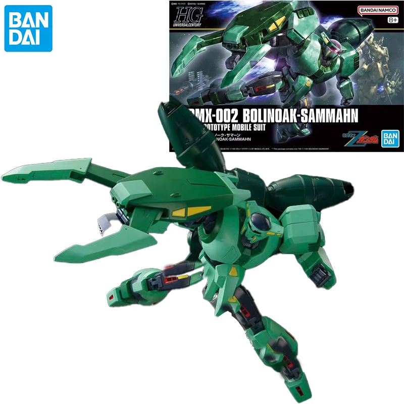 Bandai genuino Animax Gundam HGUC 259 PMX-002 HG 1/144 modelo de figura de acción Kit de montaje regalo colección de juguetes para niños