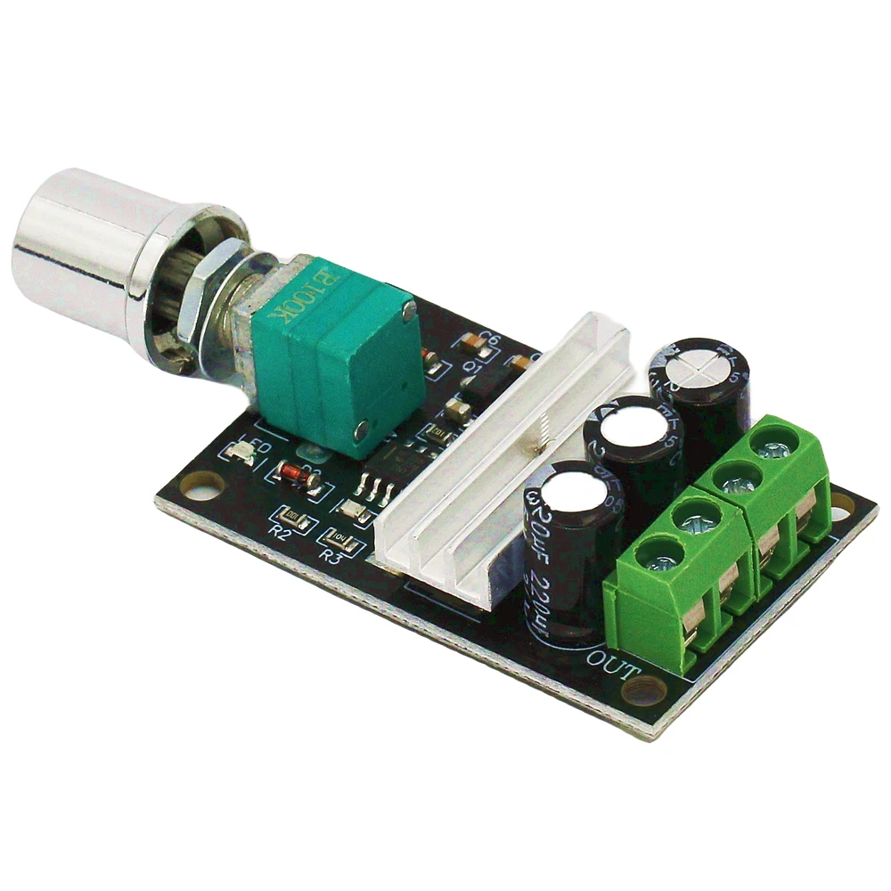 DC 6V 12V 24V 28V 3A 80W PWM Motor Speed Controller Regulator Adjustable Motor Speed Controller Mute Large Torque Motor