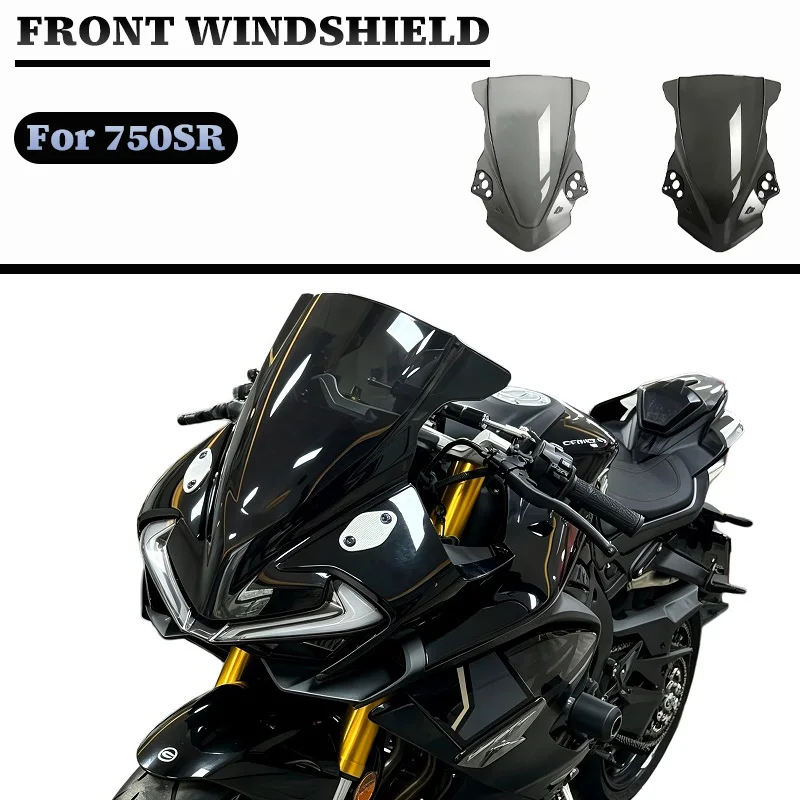 For CFMOTO 750SR-S 750SR 750 SR-R Motorcycle Double Bubble Windshield Windscreen Front Fairing Racing Wind Deflectors Screen