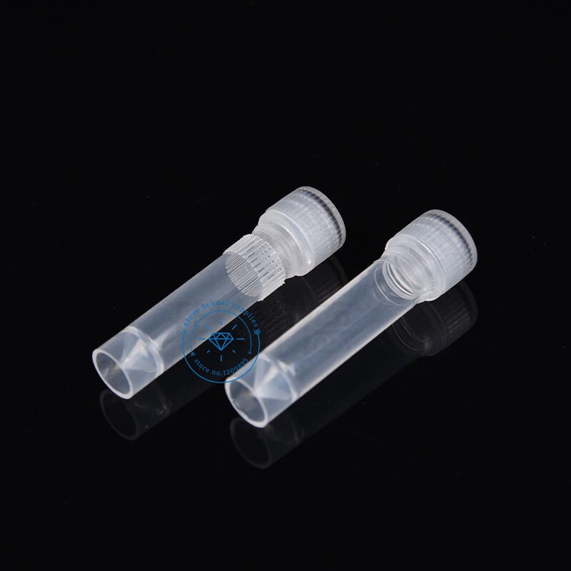 500Pcs/Lot High Quality 1.5ml Cryovial Centrifuge Tube Cryogenic Vials With Washer Test Tube