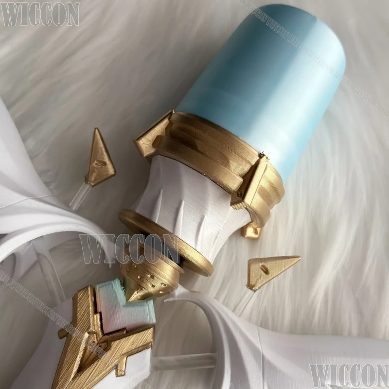 

Костюм для косплея Fleet Snowfluff Game Wuthering Waves, мужской/женский, с крыльями, белый, с микрофоном, зеленым и синим светом, для Хэллоуина, Рождества, фестивалей