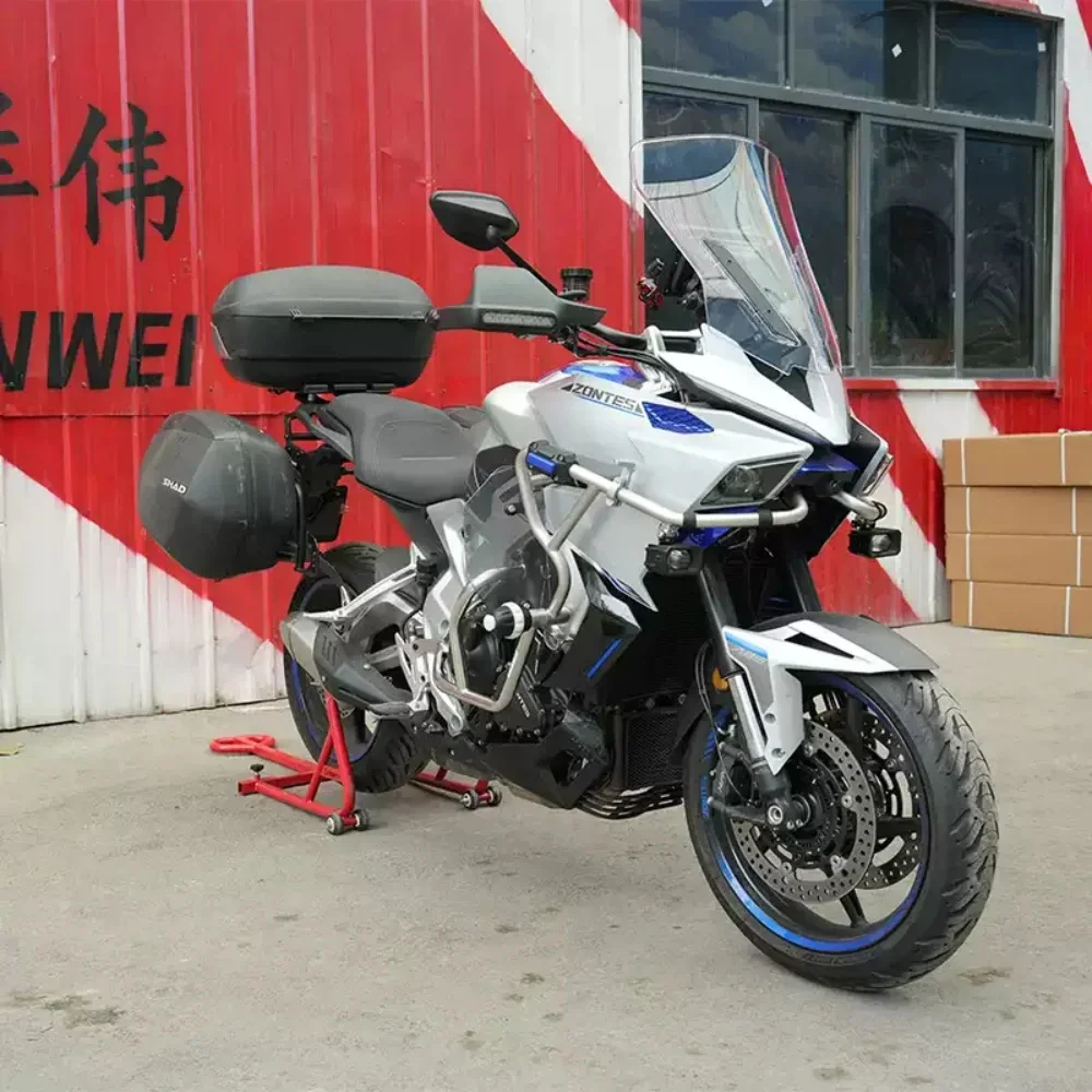 【High quality】Stainless steel lower crash bars/protection guards for ZONTES 703T (aftermarket accessory for tip-over protection)