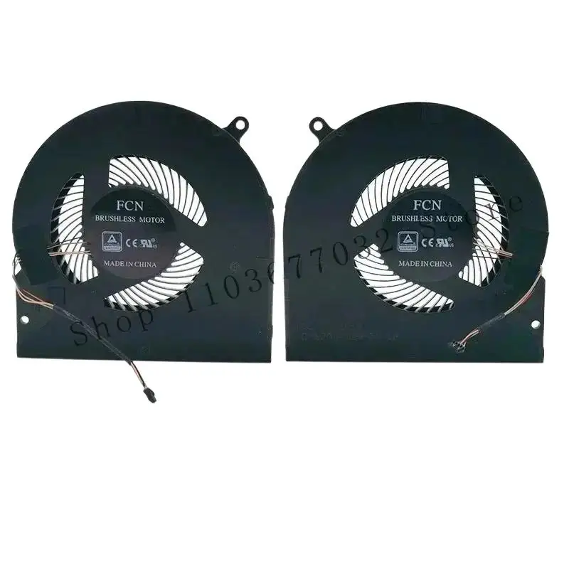 

`Новый вентилятор для ноутбука, процессора, графического процессора для Razer 2019 Blade 15 RZ09-02386 RZ09-0301 RZ09-02385, вентилятор DFS 2004051 P0T DFS. 561405 Плот. /