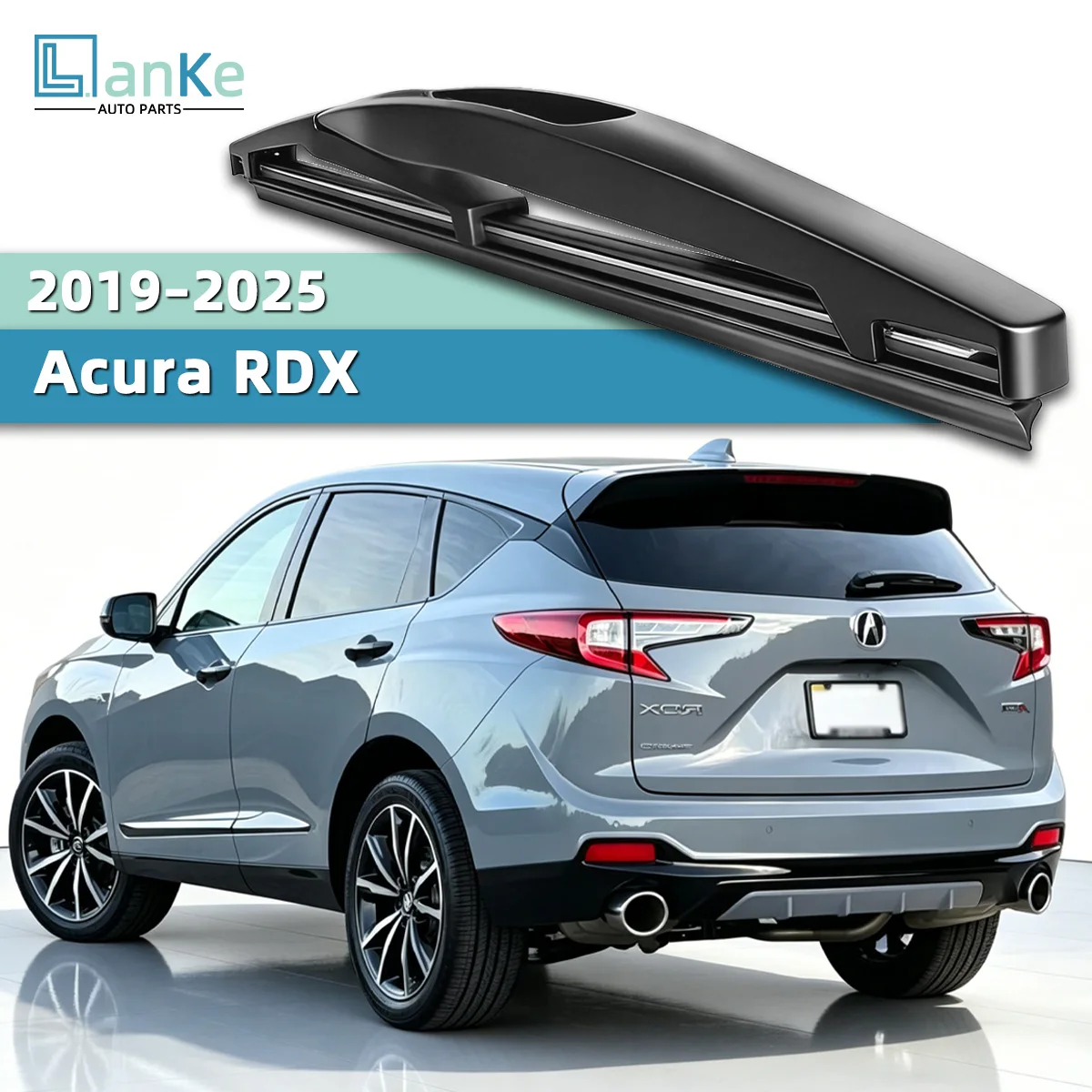 1PC Lanke - Escobilla Trasera de Silicona de Repuesto para Acura RDX 2019-2025, Limpiador de Ventana Trasera Silencioso y Eficaz, Piezas de Repuesto para Automóvil