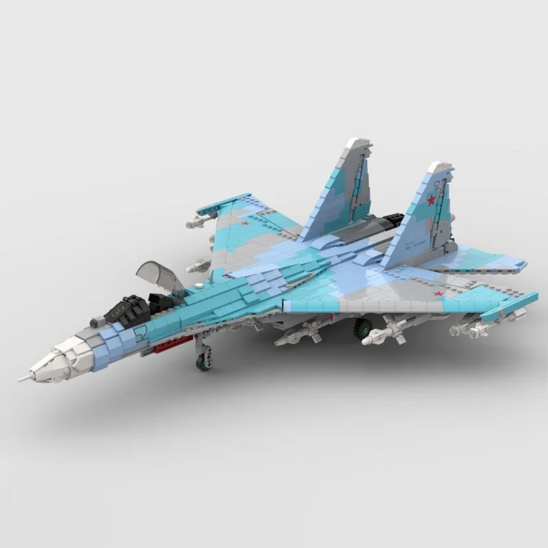 

2006PCS WW2 Military MOC 1:35 scale Su-27 Flanker aircraft model DIY creative ideas Fighter Plane Assembly Puzzle ChildToy Gift
