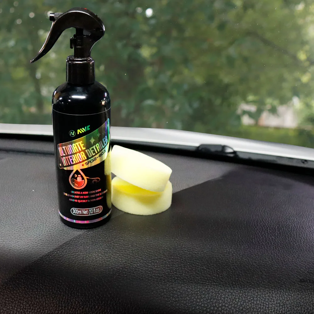 Leather Vinyl Plastic Rubber Dressing Aivc Interior Detailer Ceramic Protectant Black Shine Trim Restorer Spray Car Care