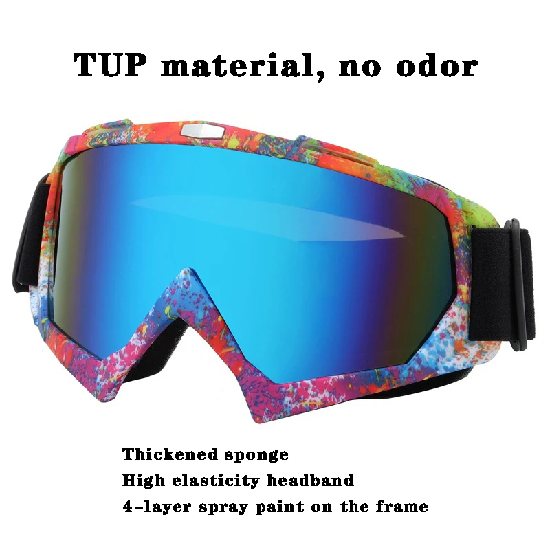 Winter Ski Glasses Layer Lenses Windproof Alpine Skiing Eyewear Snowboard Goggles Men Women Snowmobile Snowboarding Snowy Lenses