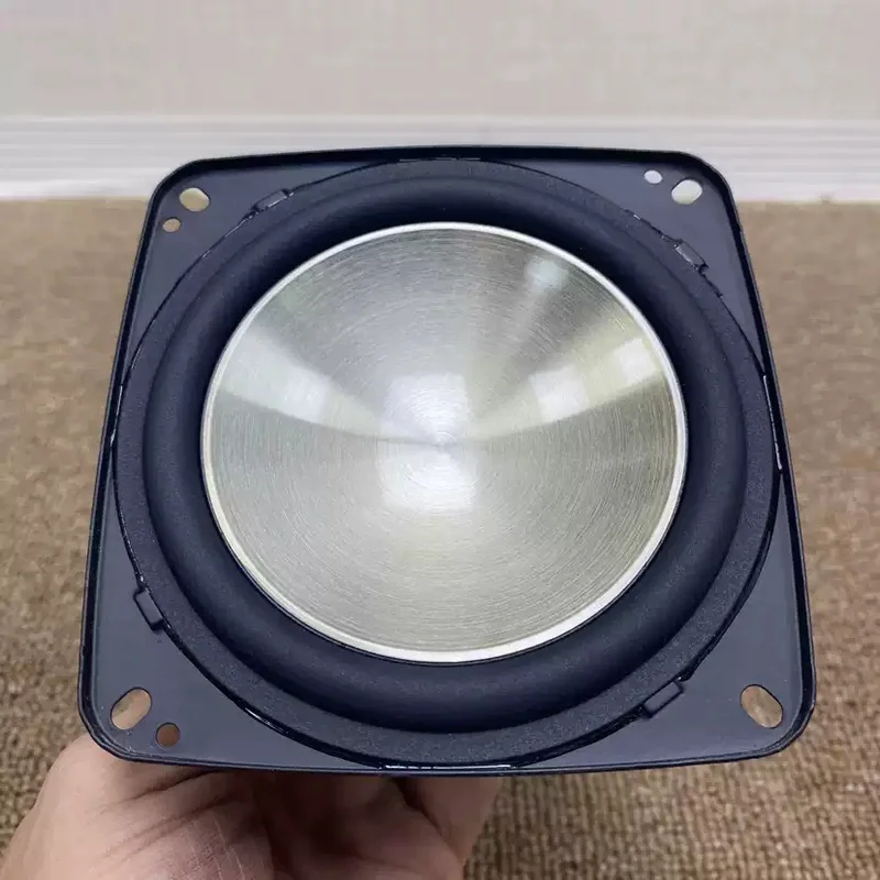 Suitable for LG 4 Inch Square Frame Round PP Cone Rubber Surround Dual Magnet Long Throw Full Range Speaker Repair Parts