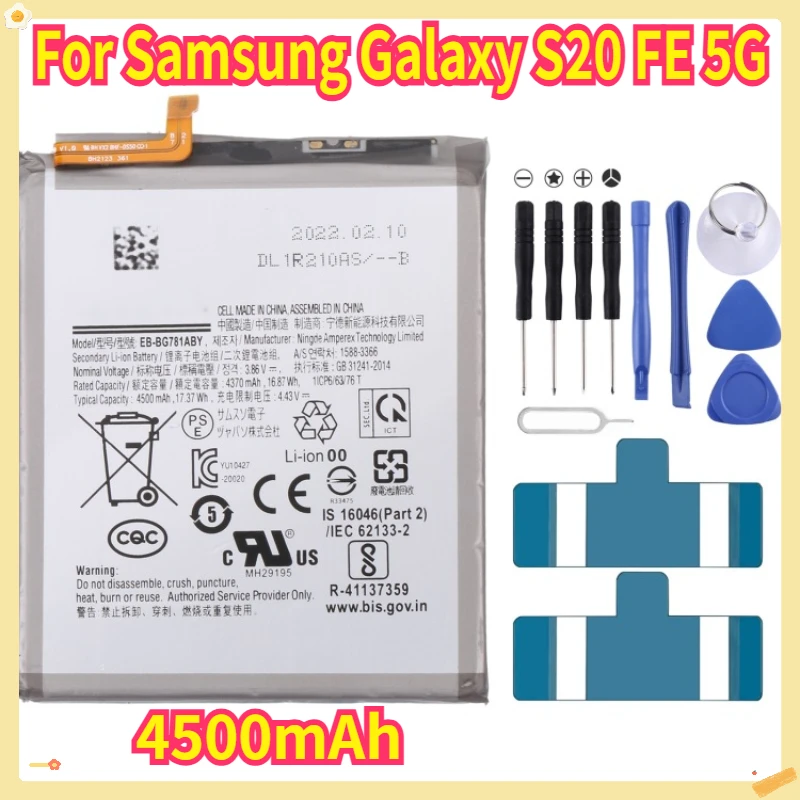 

Battery for Samsung Galaxy S20 FE 5G SM-G781 A52 SM-A526/DS 4500mAh EB-BG781ABY Battery Replacement