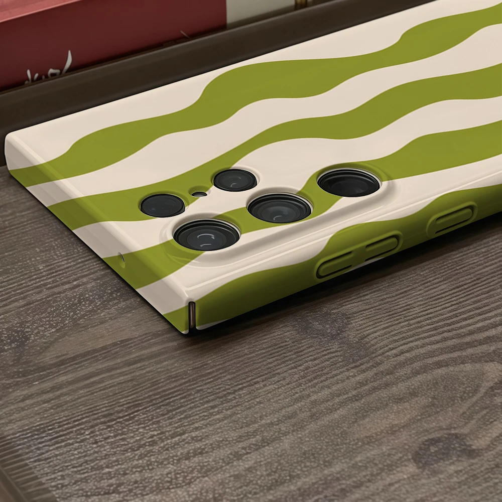 123 حافظة لهاتف سامسونج جالاكسي S25 S24 S23 S22 Ultra Plus A35 A55 A15 لامعة HD غطاء صلب فيلم شل