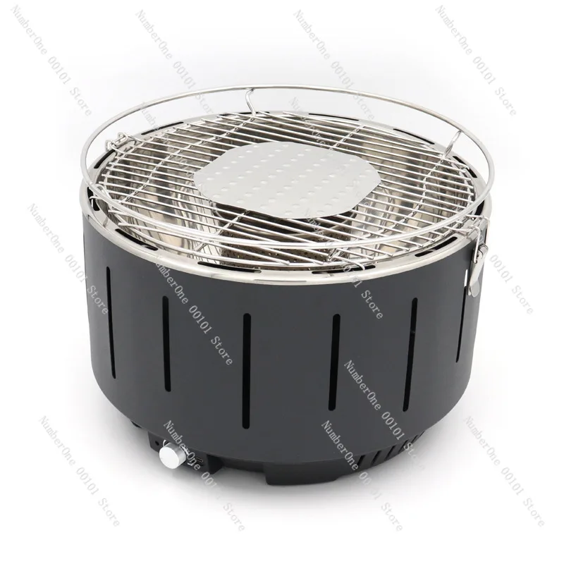 

Многофункциональный портативный гриль-барбекю на открытом воздухе | Чайный гриль с сковородой-грилем