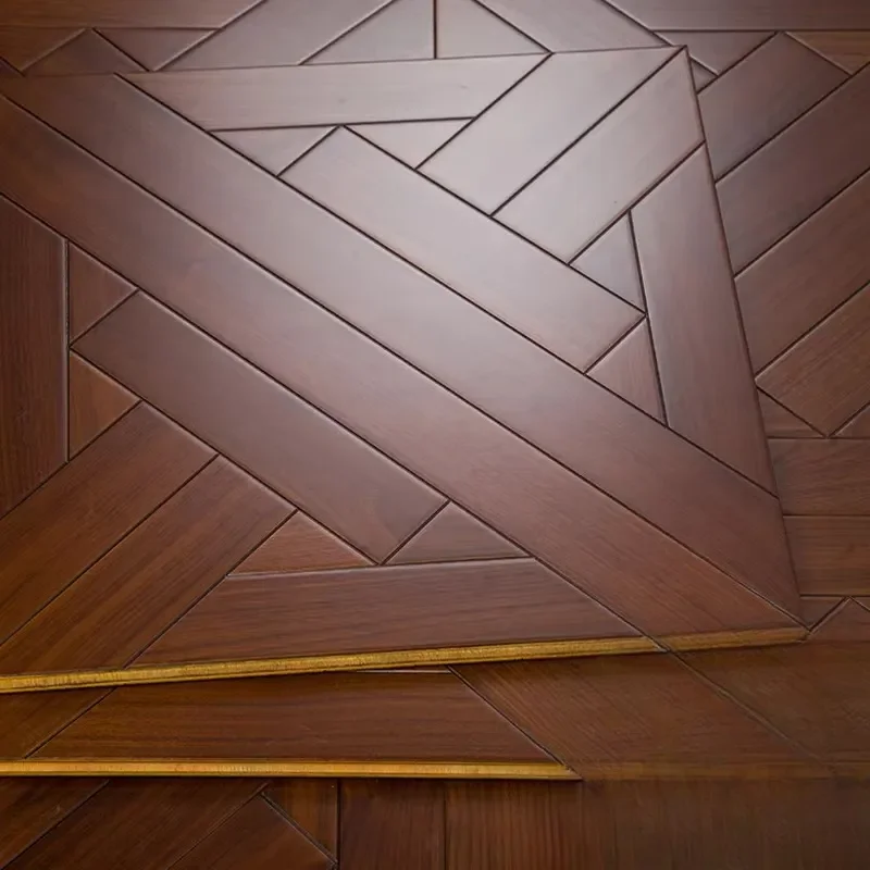 Custom Item, Contact Us Engineered Black Walnut Wood Parquet Flooring Custom Size Multi Layer Solid Composite Floor for