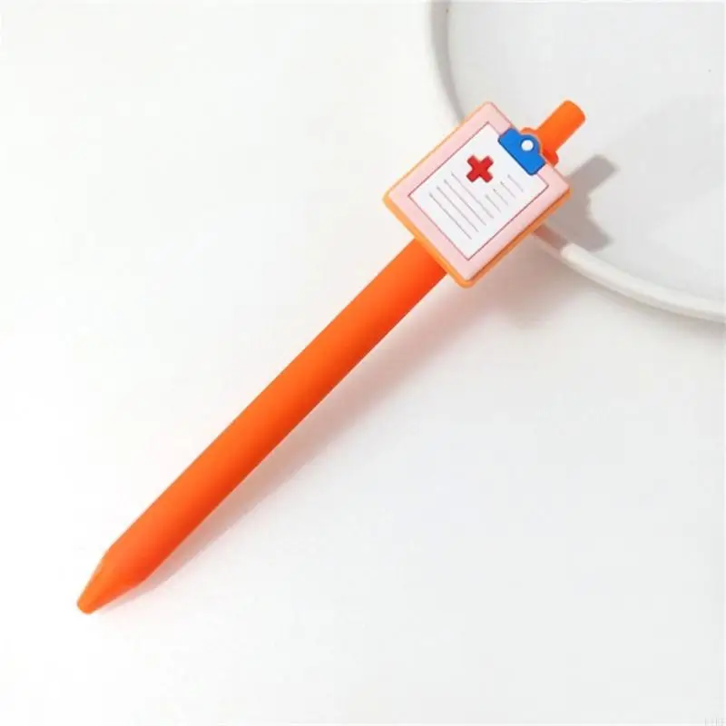 Здравоохранение тематическая гель -ручка новинка выдвижная гель -ручка для написания журнала 0,5 мм наконечника быстро сухой