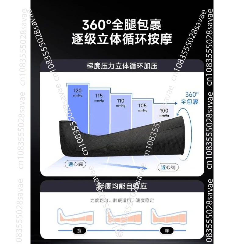 Pneumatic Sequential Compression Boots, Full Leg  System for Athletes Recovery, Air Pump Circulation Device