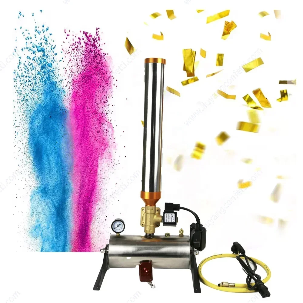 

Baby shower with red ribbon spray and colorful confetti powder electric Hot sales
