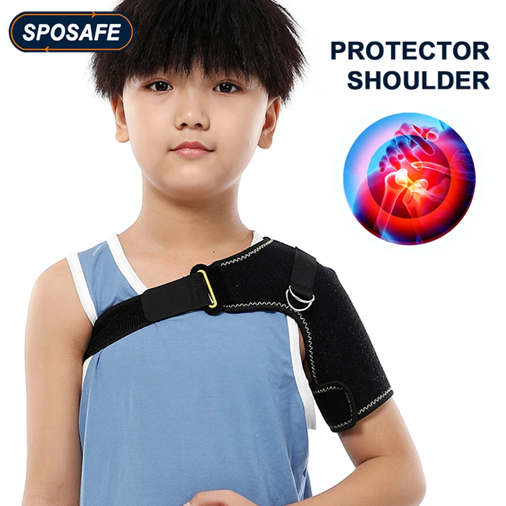 Children Shoulder Compression Support Brace for 4-12 Years Kids Rotator Cuff,Bursitis,Dislocated AC Joint,Labrum Tear,Tendonitis