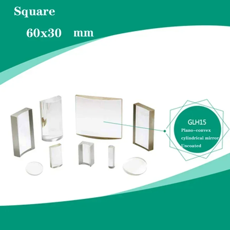 Plano Convex Cylindrical Lens Ray Diagram Square 60x 30mm Lens Mirror Optical Experiment Focusing Beam Long Focal Length1000mm