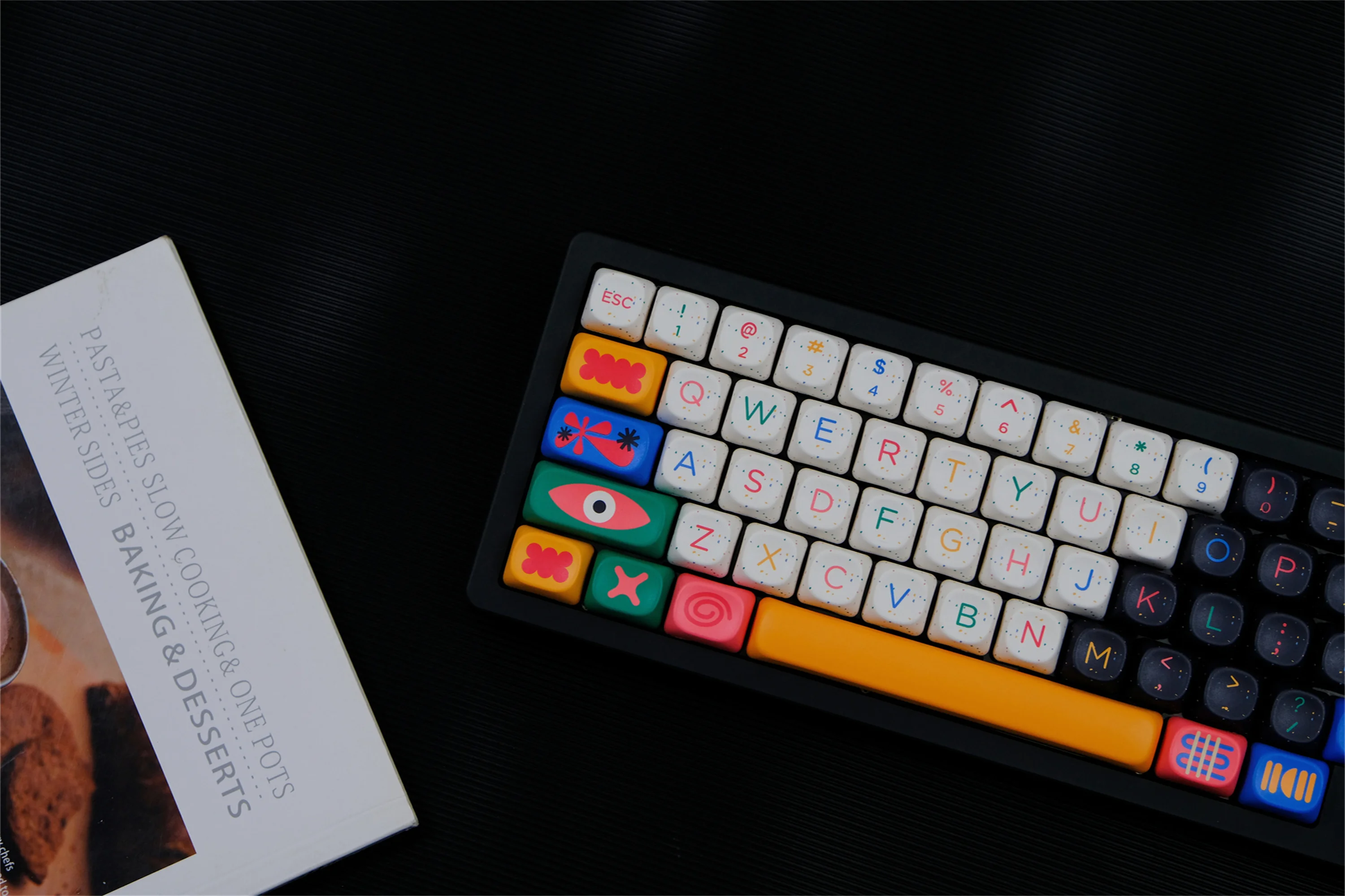 أغطية مفاتيح عزر 126 مفتاح PBT Keycap MOA XOA Profile DYE-SUB Wooting مخصصة للوحة المفاتيح الميكانيكية CHERRY MX Switch #3