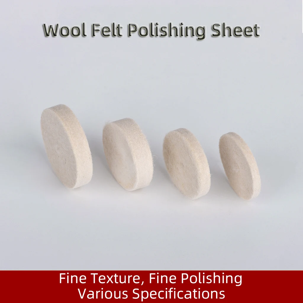 

10pcs Polishing Pads Wool Felt Polishing Sheet 25mm 30mm Wheel For Glass Stainless Steel Polish Repair Scratches Rotary Tool