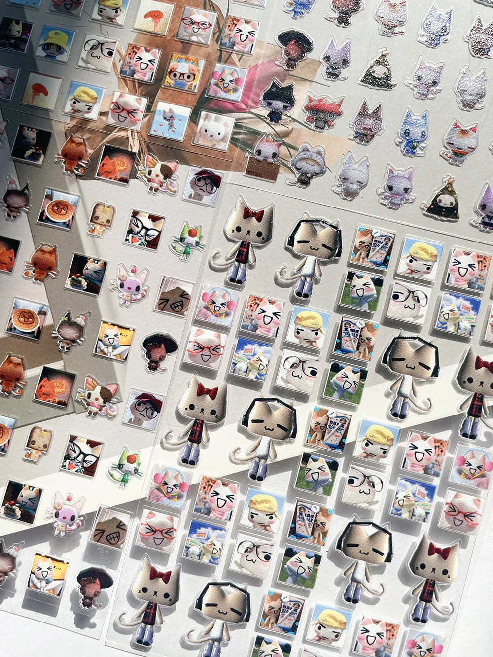 

DIY PVC Mini Cat Waterproof Luggage Tags Stickers Room Water Cup Phone Case Skateboard Guitar Speaker Nail Art Stickers Decorat