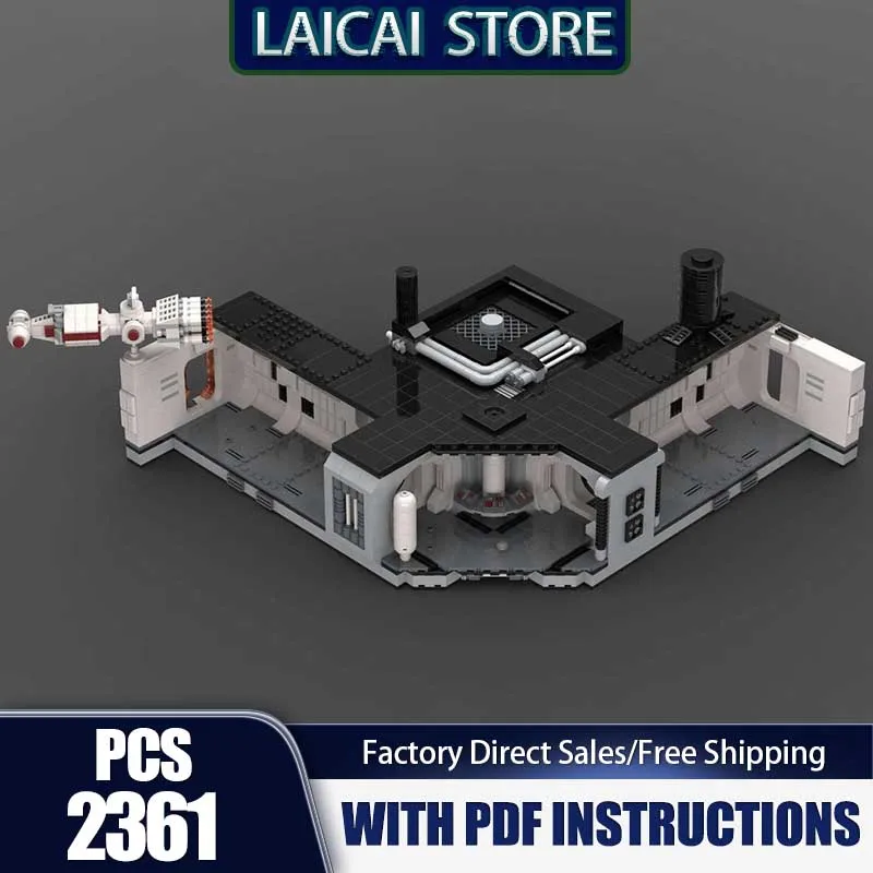 

Popular Star Movie Moc Building Blocks Starship Corridor Model Technology Bricks Assembly Holiday Construstion Gifts Set Toy