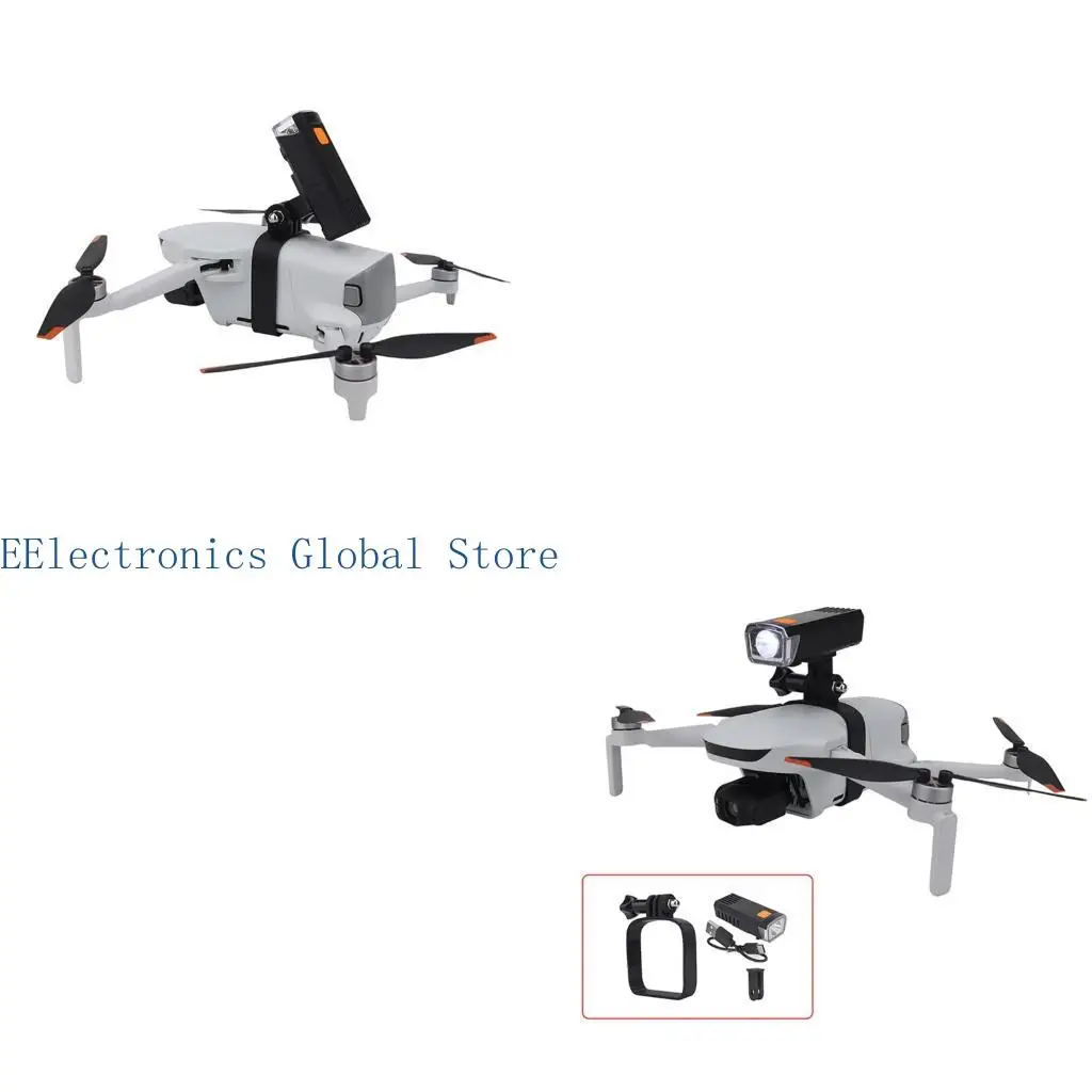 462B After-Dark Air Use Light Mount for ATOM3 UAV Gear with Charging Cable, Small Frame Holder, Flash Pattern, and Landing