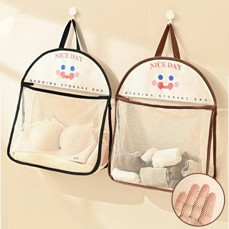 Cartoon Polyester Storage Hanging Bag Multi Functional Household Wardrobe Organizing Pouch Underwear and Socks Organizer