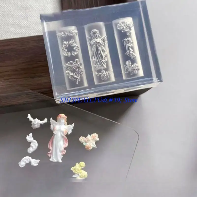 

E21F Silicone Embellishment Mold Delicate Small Accessory Crafting Mold